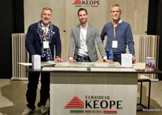 Enrico, Ramon, and Paolo from Keope Ceramiche.